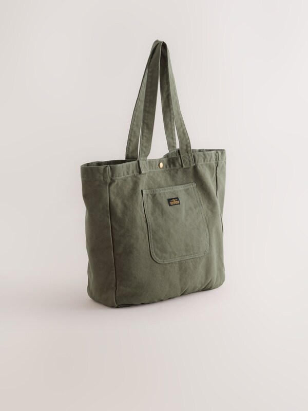 Seraphine Khaki Green Cotton Tote Bag