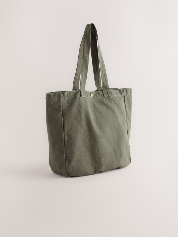 Seraphine Khaki Green Cotton Tote Bag