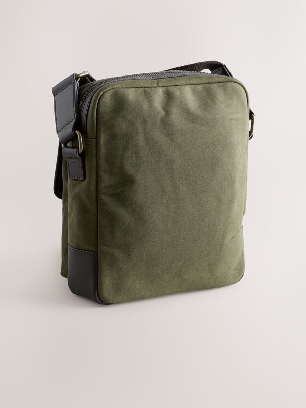 Seraphine Khaki Green Wax Cotton Cross-Body Bag