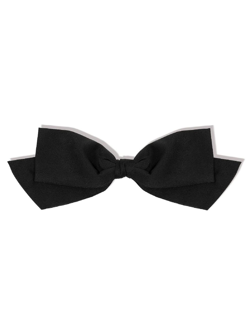 seraphine Kitsch Fabric Bow Black Hair Clip