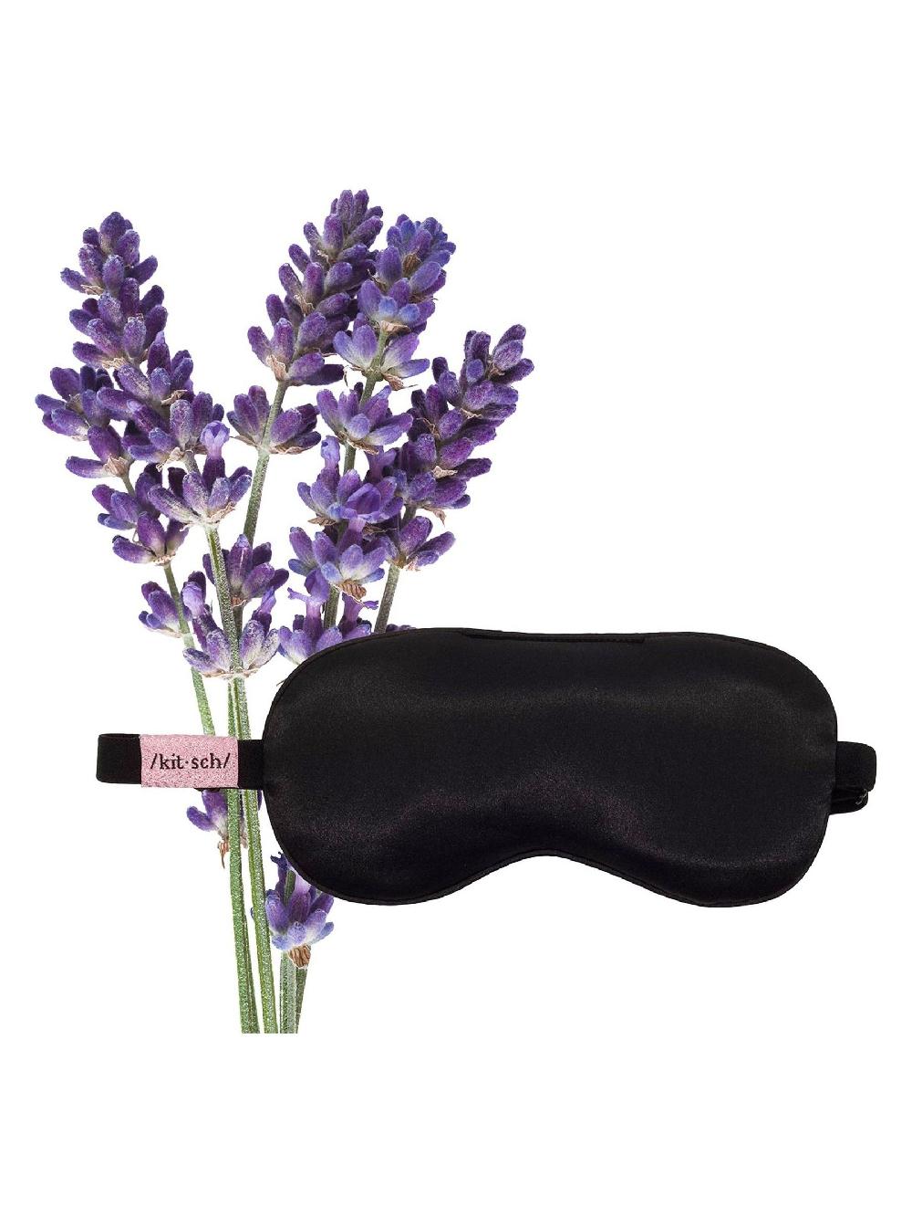 seraphine Kitsch Satin Lavender Weighted Eye Mask