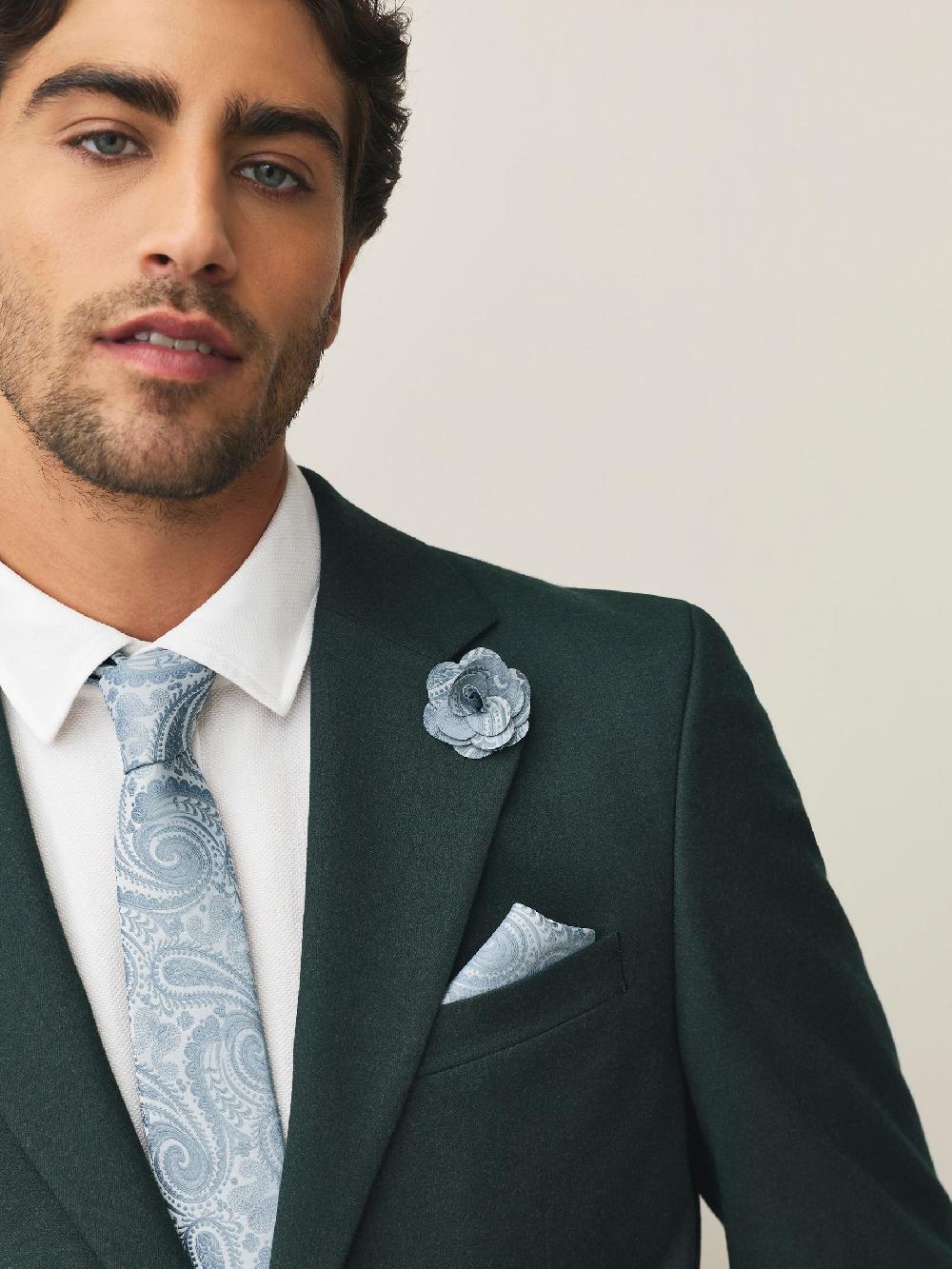 seraphine Light Blue Tie Pocket Square and Pin Set