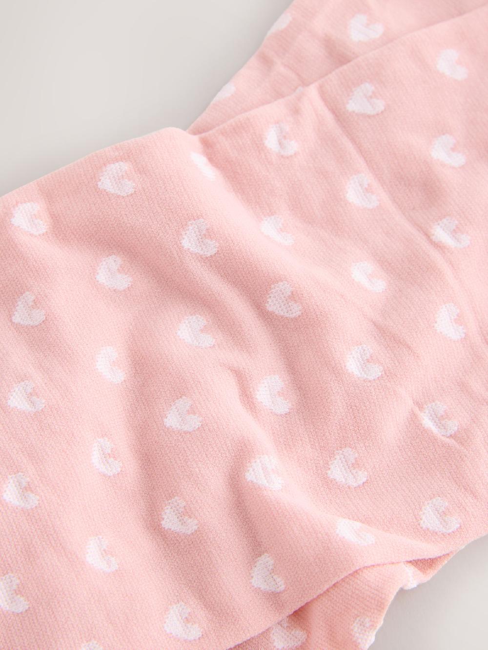 seraphine Light Pink 40 Denier Heart Tights