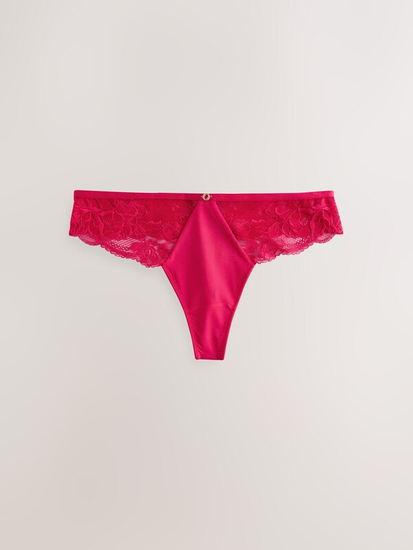 Seraphine Lipsy Red Thong Lace Knickers