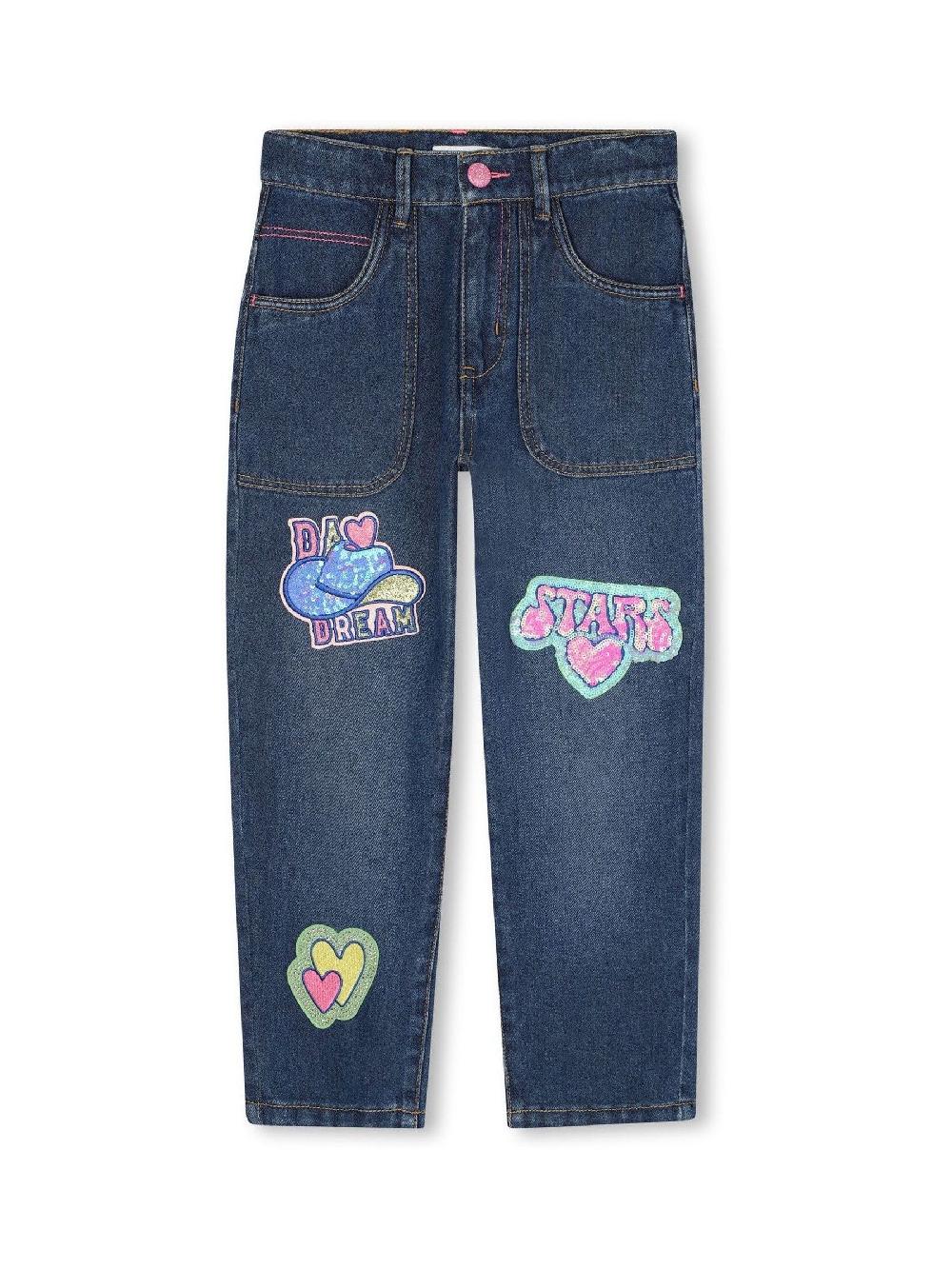 seraphine Logo Denim Jeans With Appliqué Detail