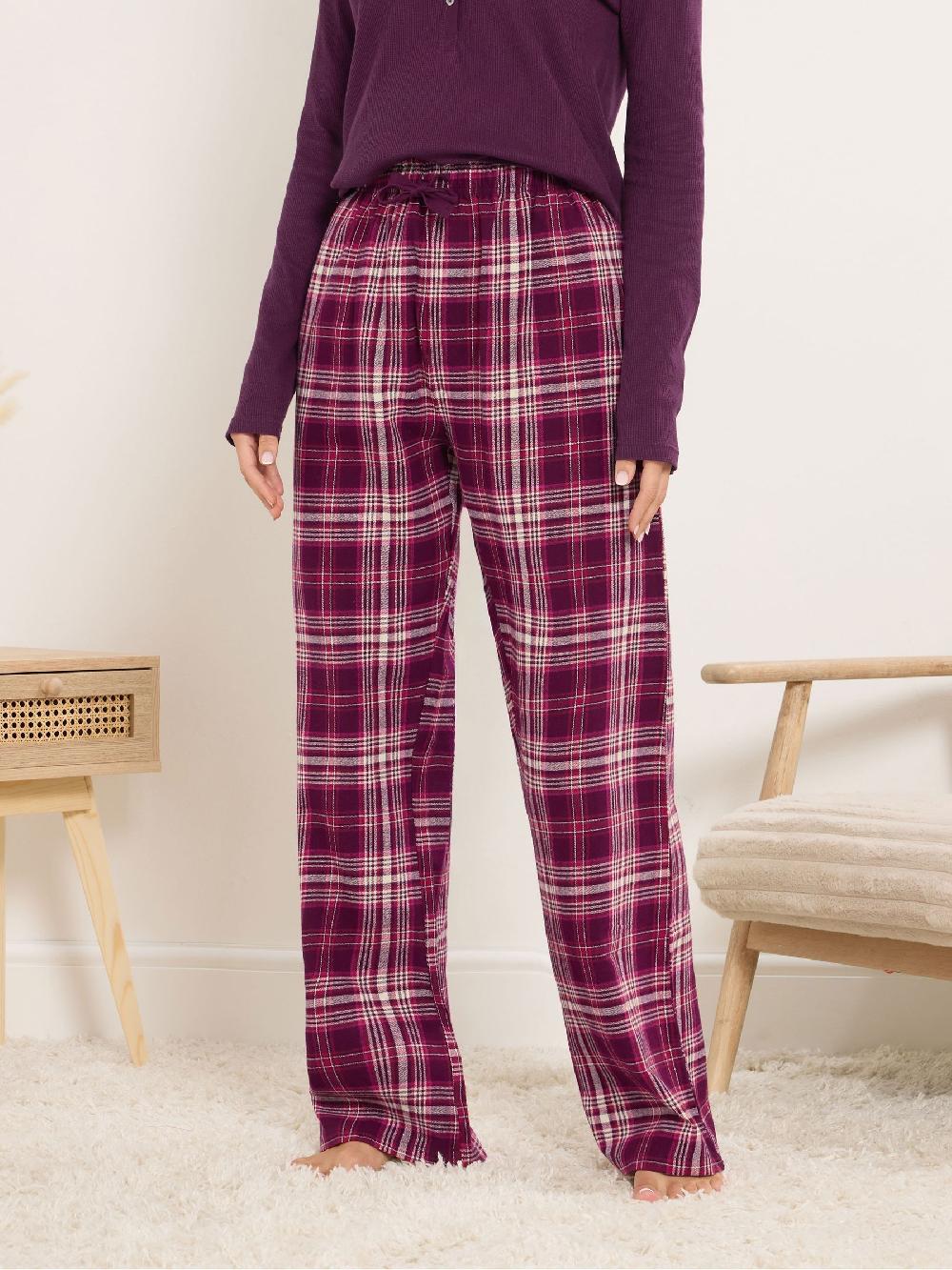 seraphine Long Tall Sally Red Check Pyjamas