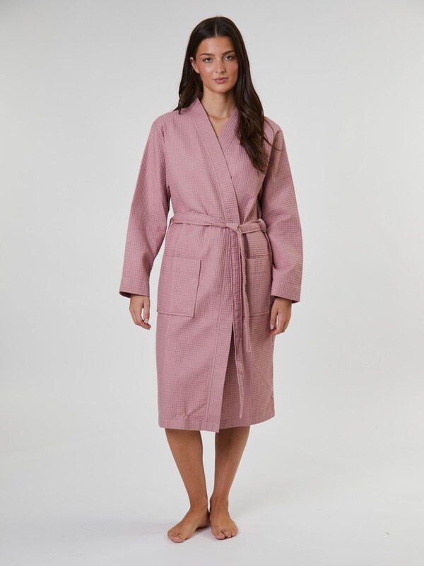 Seraphine Loungeable Dust Pink Cotton Waffle Robe