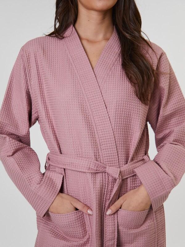 Seraphine Loungeable Dust Pink Cotton Waffle Robe