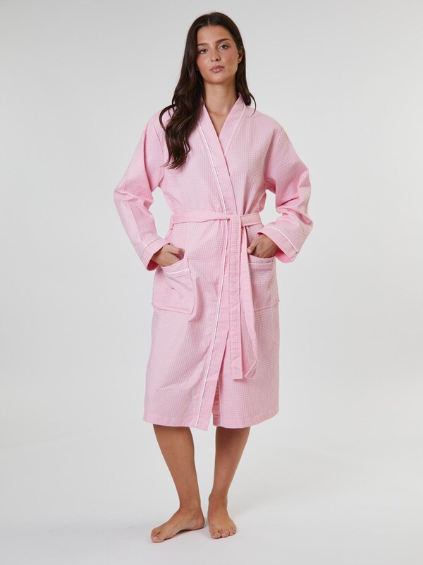 Seraphine Loungeable Light Pink Cotton Waffle Robe