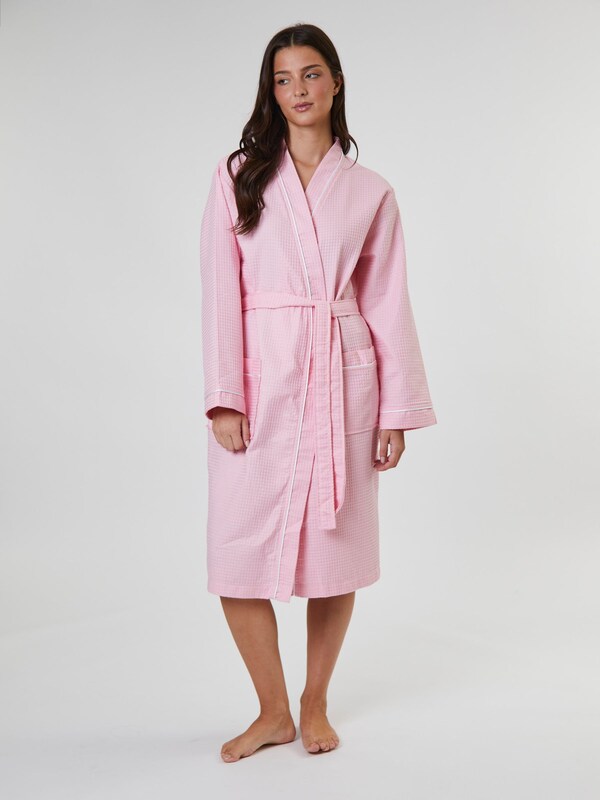 Seraphine Loungeable Light Pink Cotton Waffle Robe