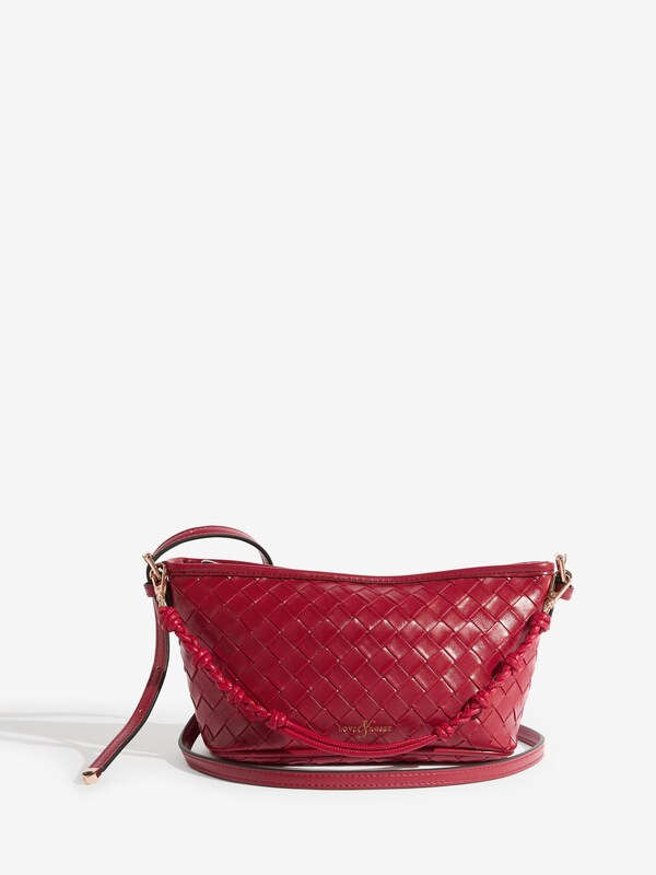 Seraphine Love & Roses Red Woven Handbag