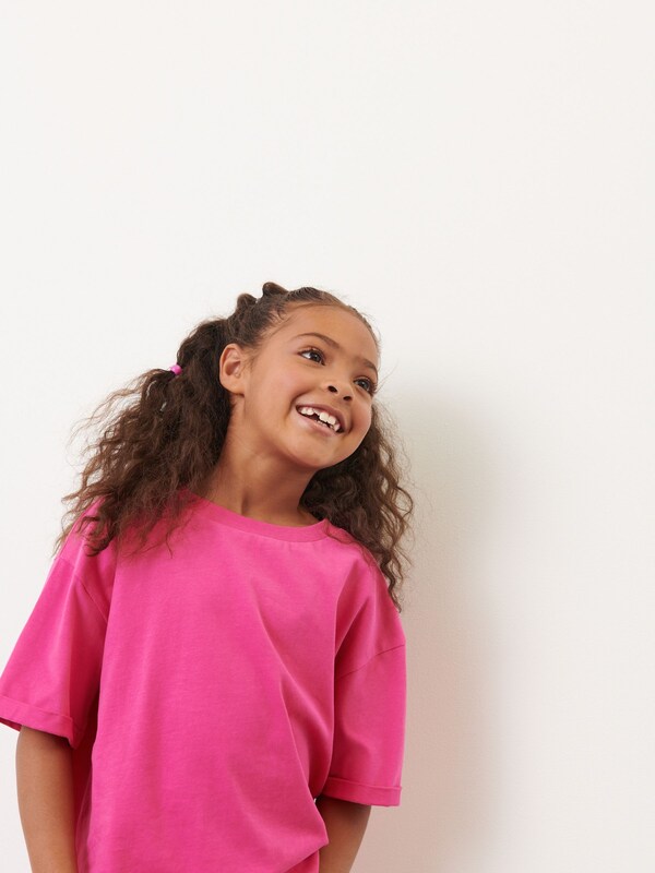 Seraphine Magenta Pink Oversized T-Shirt (3-16yrs)