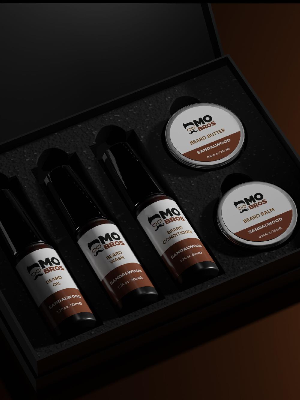 seraphine Mo Bros Sadalwood 4 Step Beard Care Kit