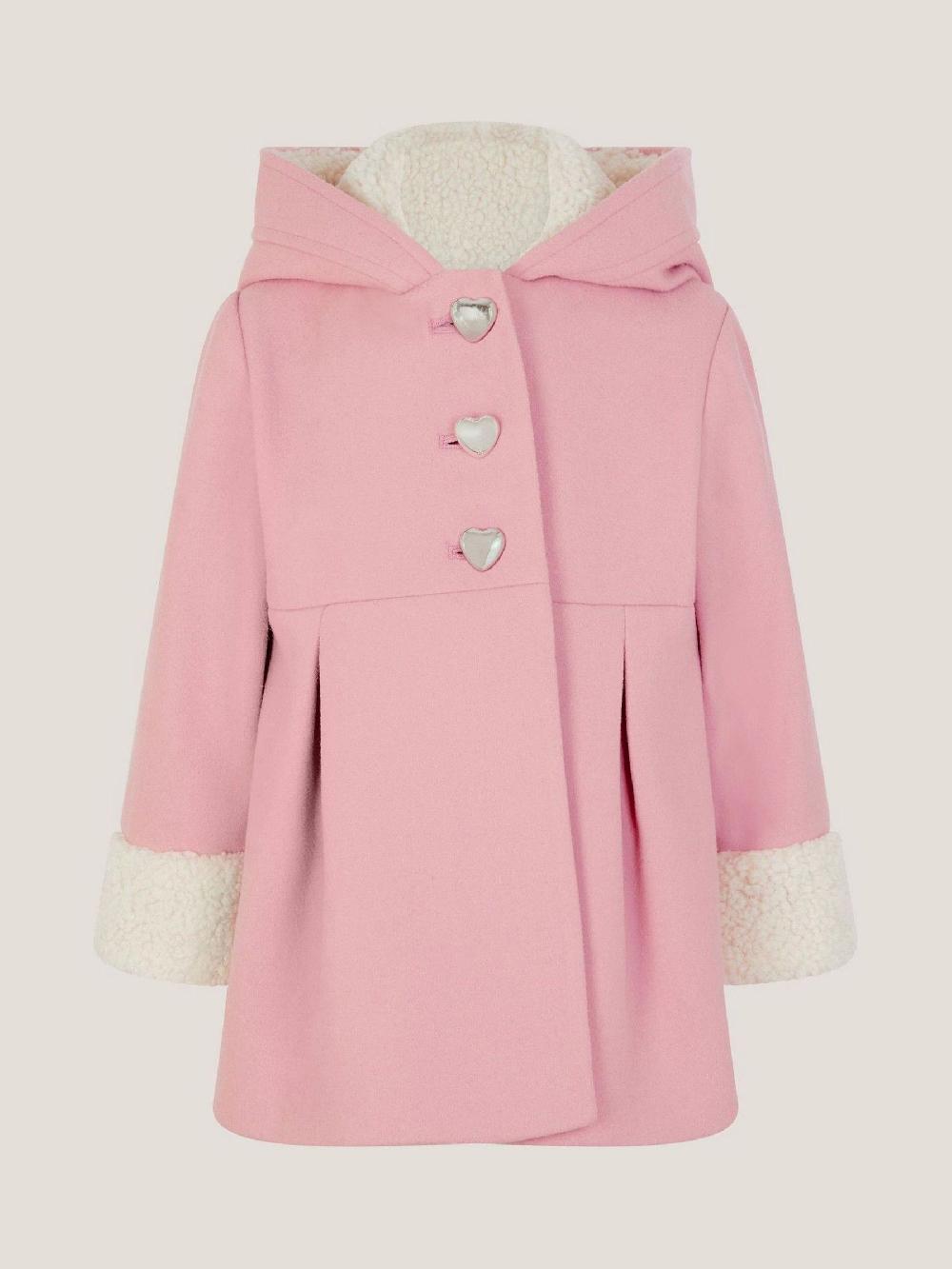 seraphine Monsoon Pink Baby Bunny Ears Coat