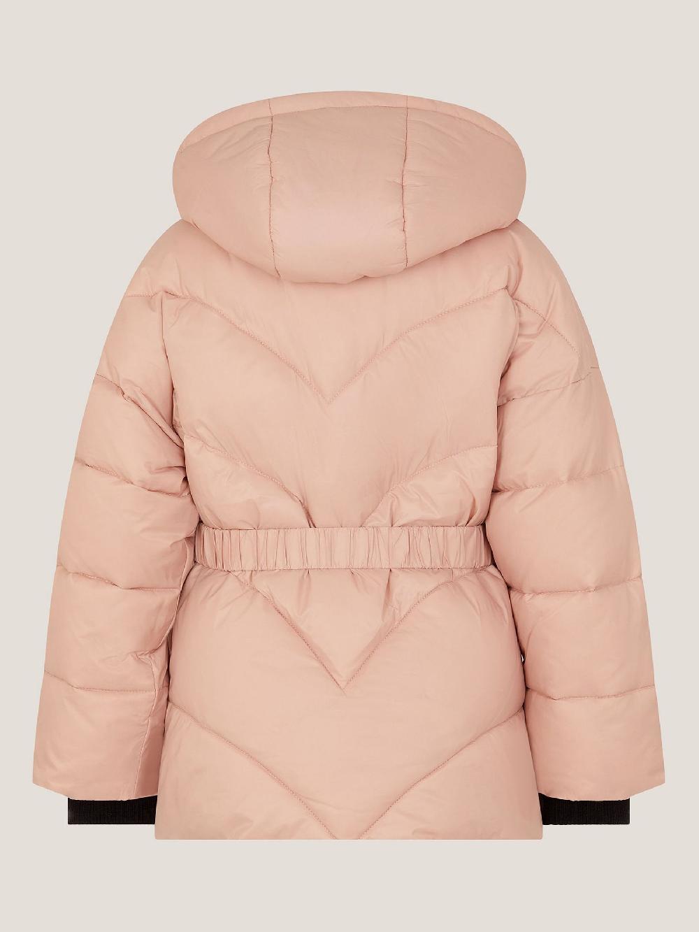 seraphine Monsoon Pink Belted Puffer Coat