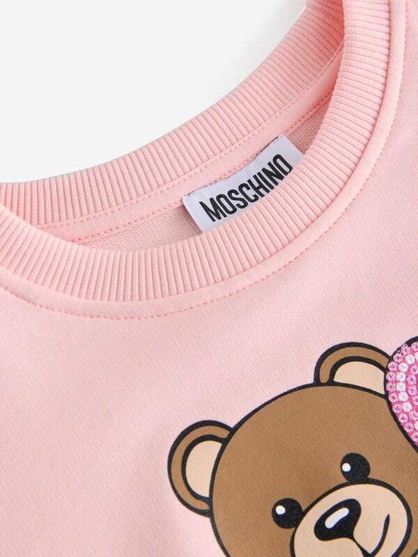 Seraphine Moschino Pink Logo Crew Neck Sweatshirt