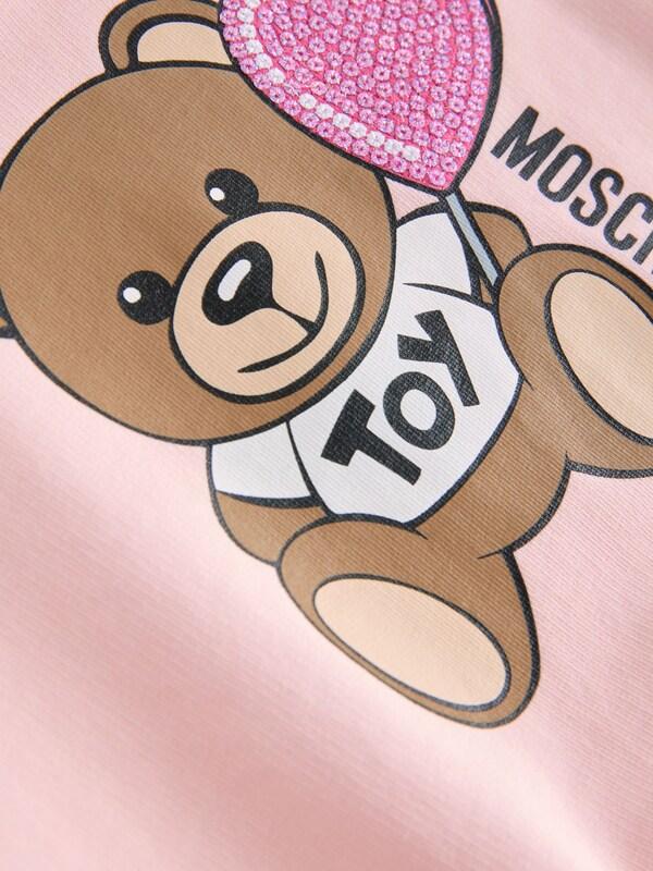 Seraphine Moschino Pink Logo Crew Neck Sweatshirt