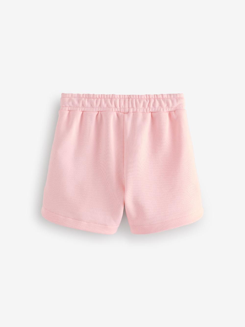 seraphine Moschino Pink Logo Jersey Shorts