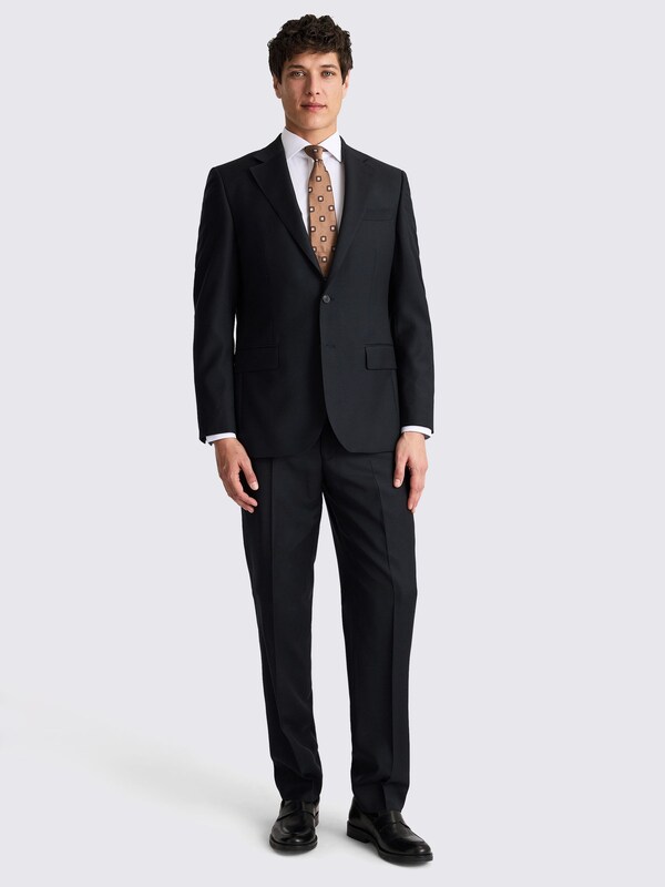 Seraphine MOSS Black Regular Fit Twill Suit Jacket