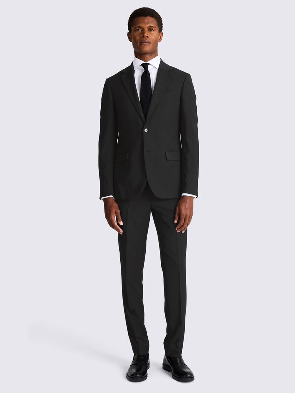 Seraphine MOSS Black Slim Fit Stretch Suit Jacket