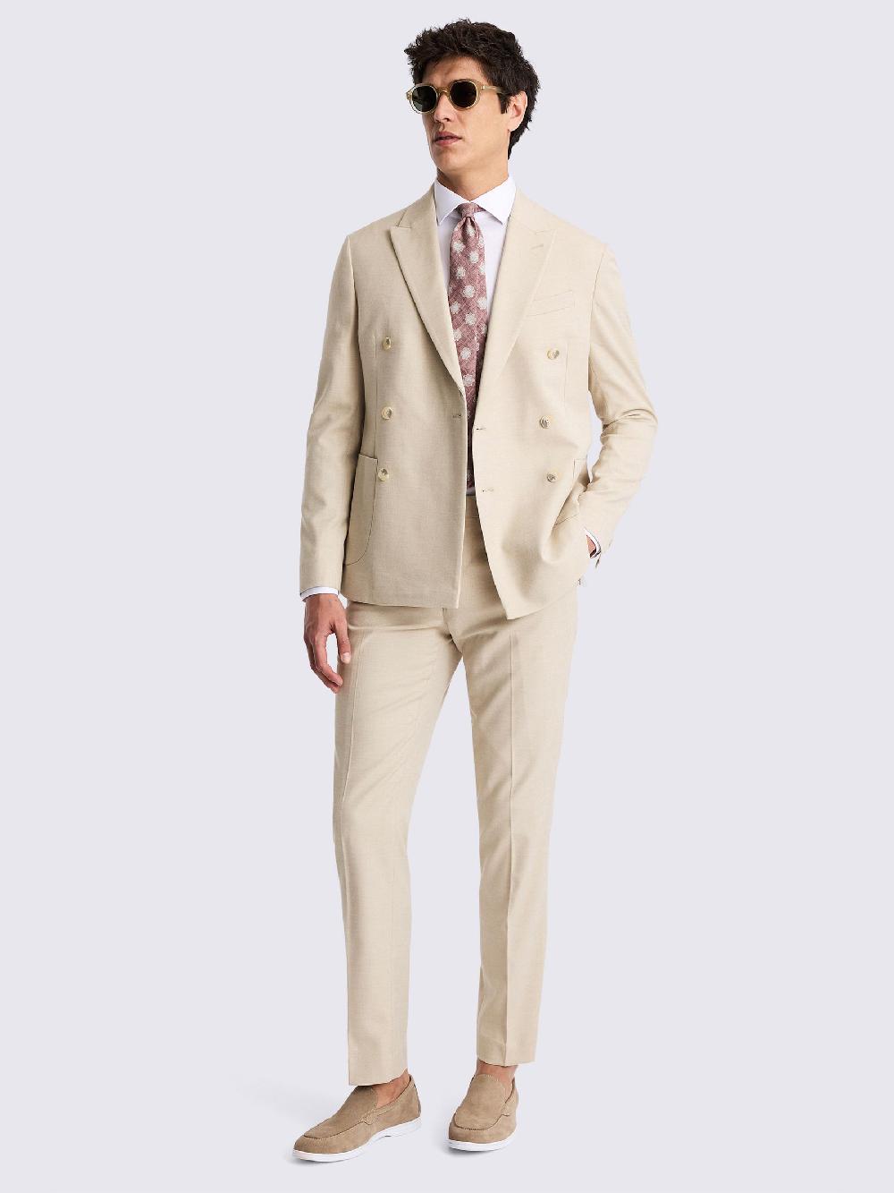 seraphine MOSS Camel Slim Fit Suit Jacket