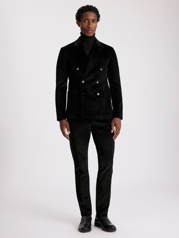 seraphine MOSS Ink Slim Fit Corduroy Suit Jacket