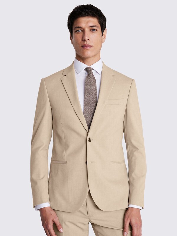 Seraphine MOSS Taupe Slim Fit Suit Jacket