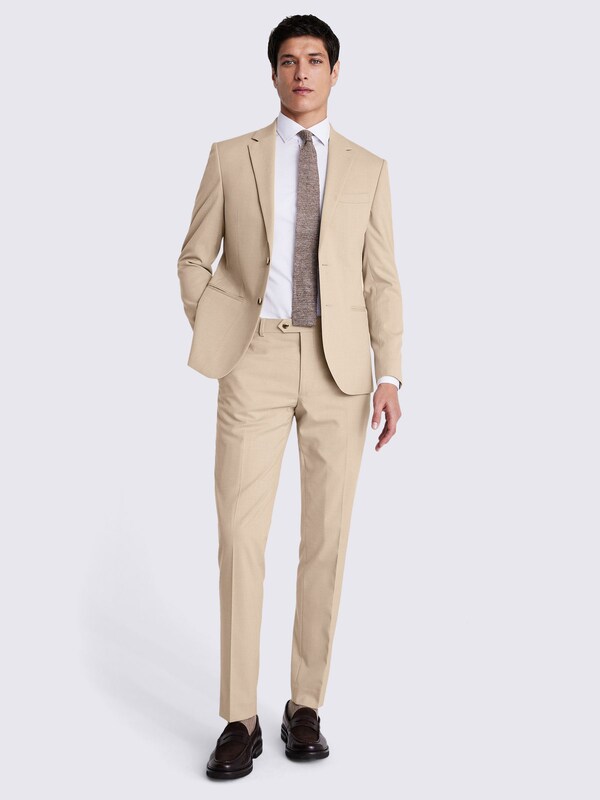 Seraphine MOSS Taupe Slim Fit Suit Jacket