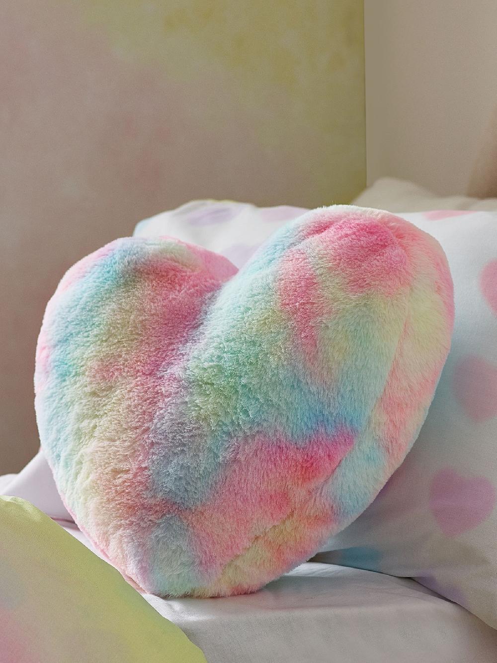 seraphine Multi Ombre Rainbow Heart Cushion