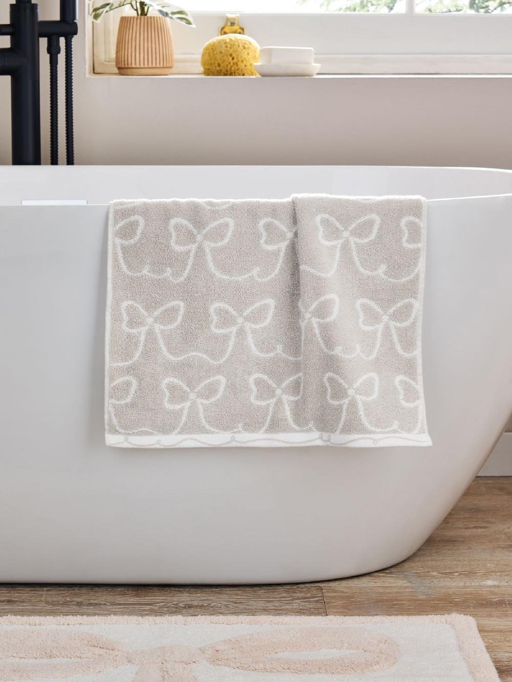 seraphine Natural Bow 100% Cotton Towel
