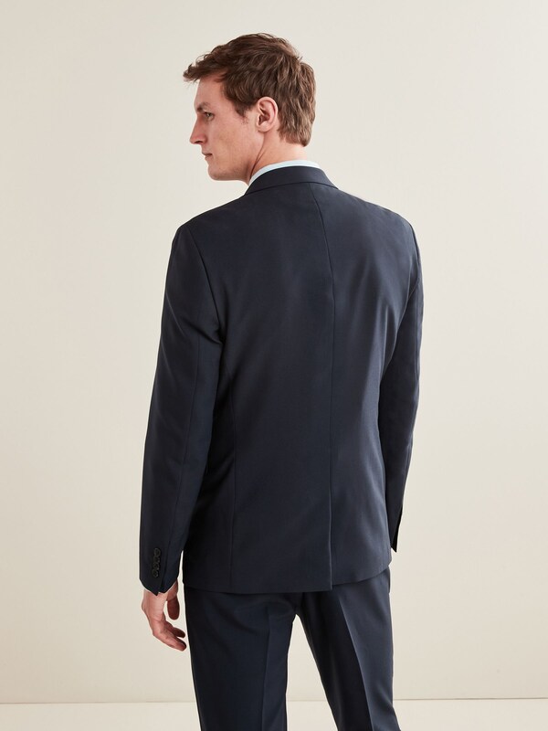 Seraphine Navy Blue Slim Fit Essential Suit Jacket