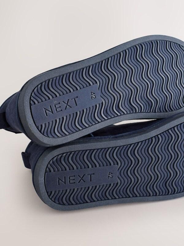 Seraphine Navy Microsuede Boot Slippers