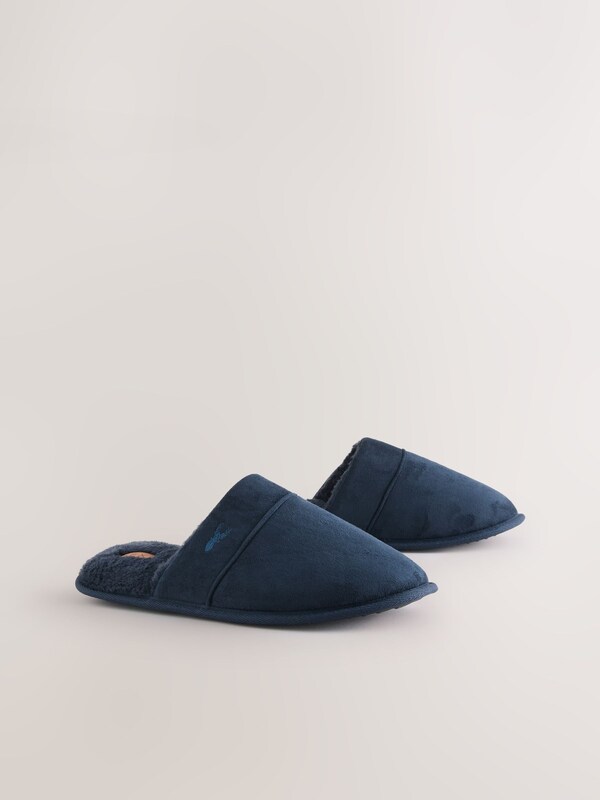 Seraphine Navy Mule Slippers