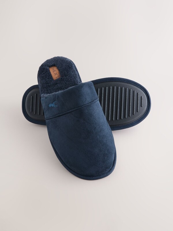 Seraphine Navy Mule Slippers