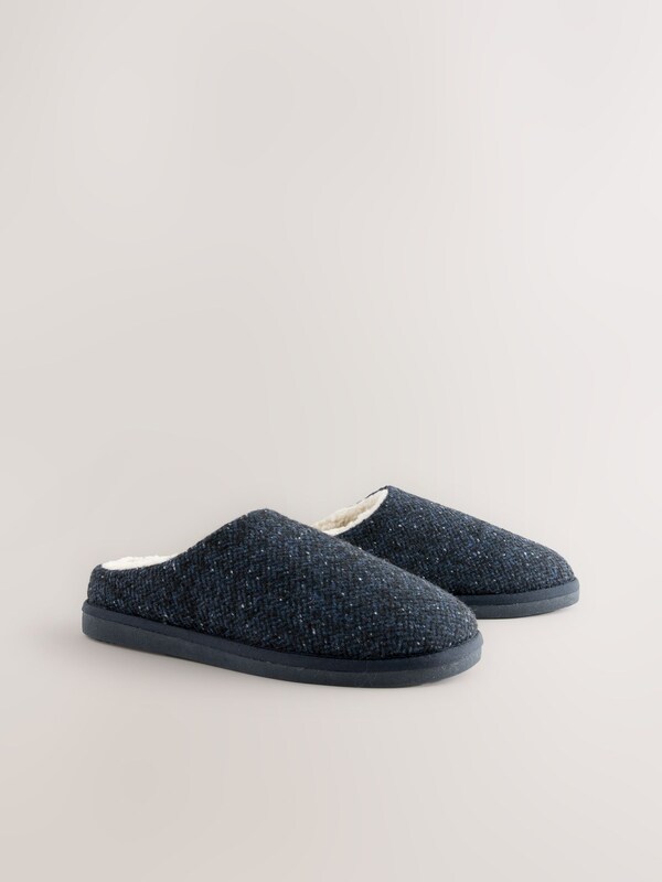 Seraphine Navy Patterned Slippers