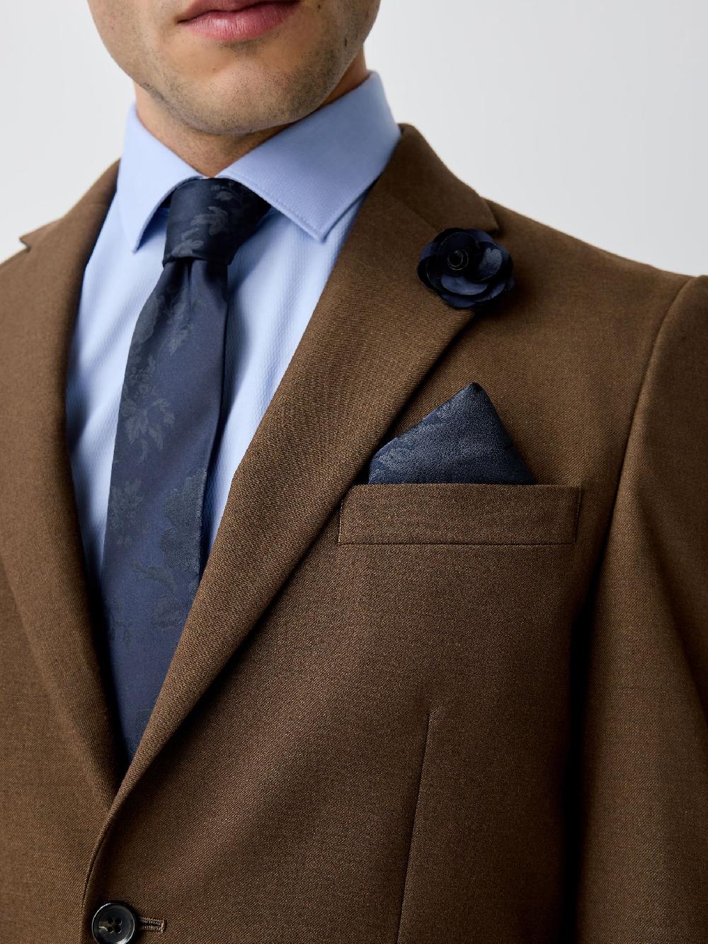 seraphine Navy Tie and Pocket Square Set