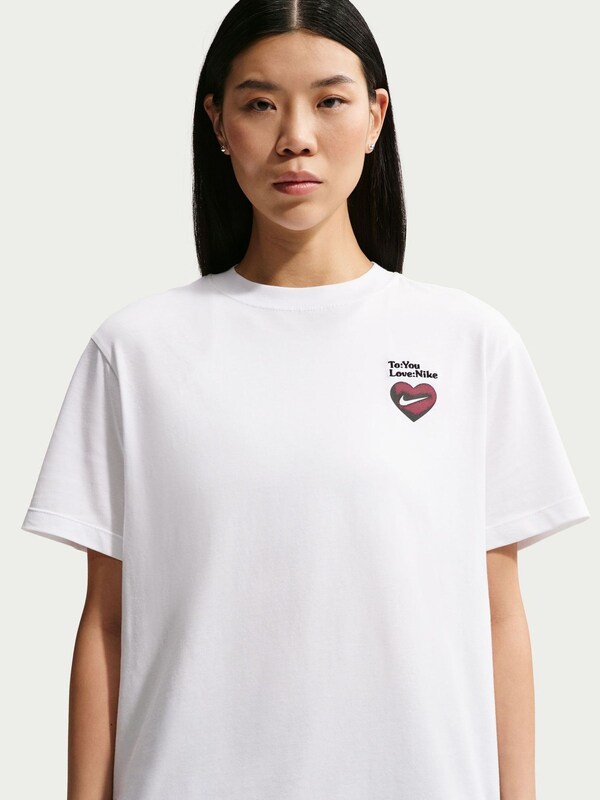 Seraphine Nike White Heart Boxy T-Shirt