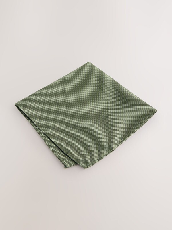 Seraphine Olive Green Textured Pocket Square