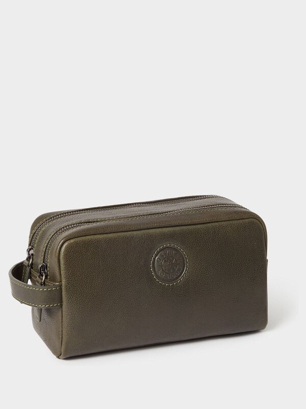 Seraphine Osprey London Green The Compass Wash Bag