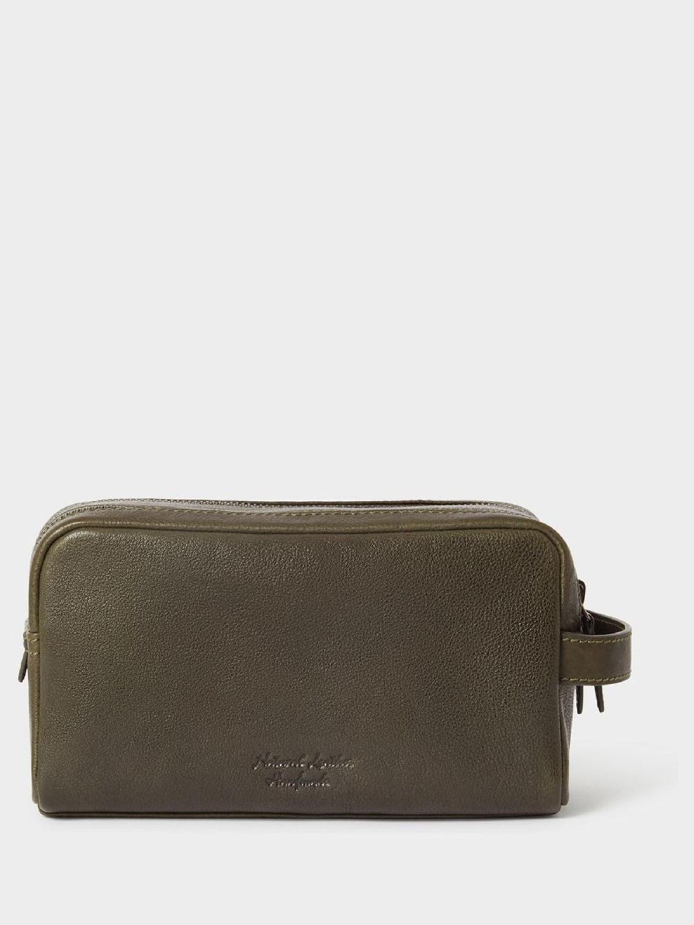 seraphine Osprey London Green The Compass Wash Bag