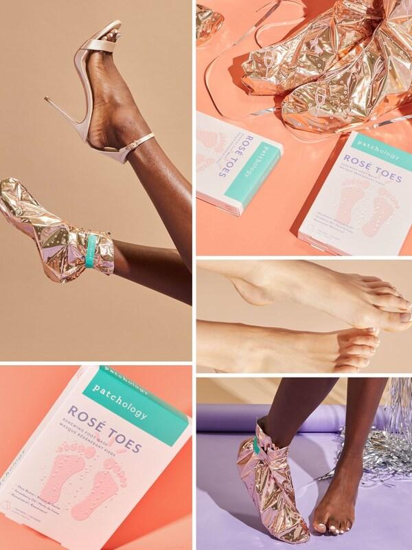 Seraphine Patchology Rosé Toes Renewing Foot Mask