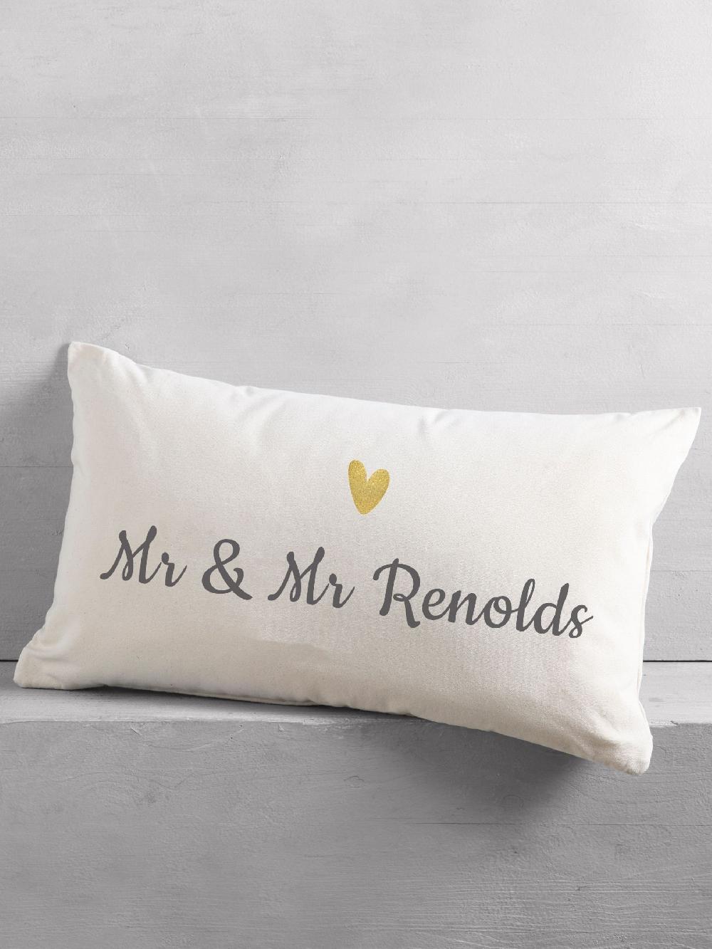 seraphine Personalised Heart Couple Cushion