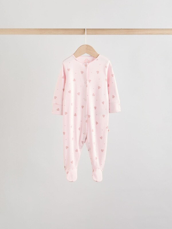 Seraphine Pink 7 Pack Baby Sleepsuits (0mths-3yrs)