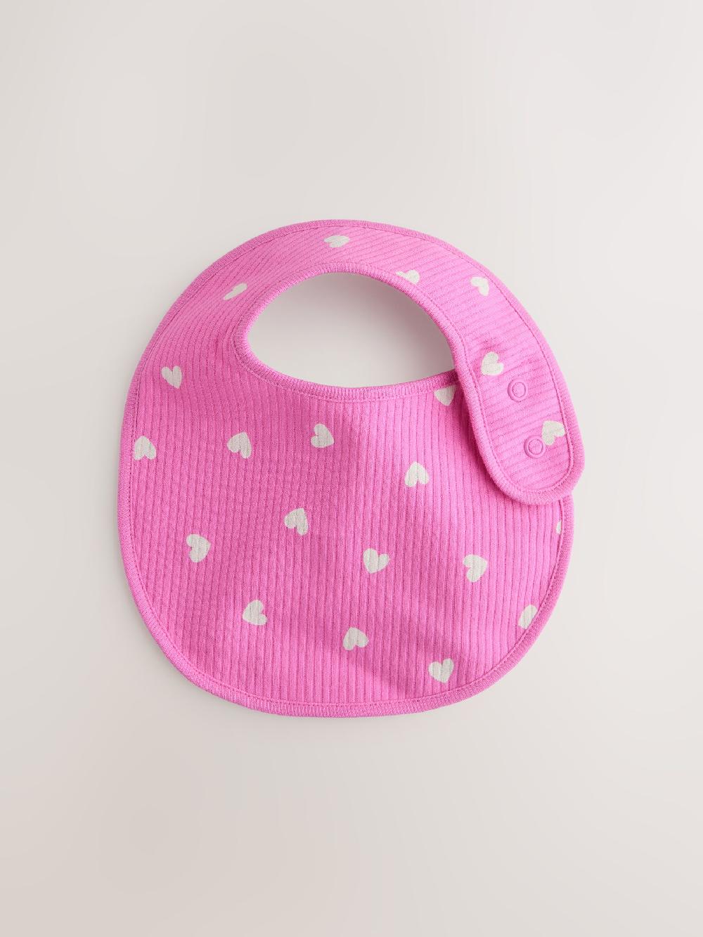 seraphine Pink Baby Bibs 5 Pack