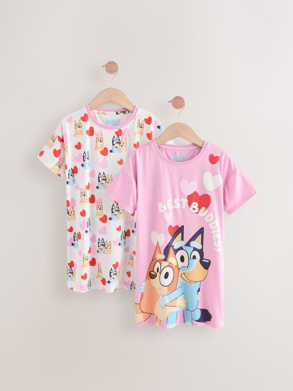 Seraphine Pink Bluey Nighties 2 Pack (2-8yrs)