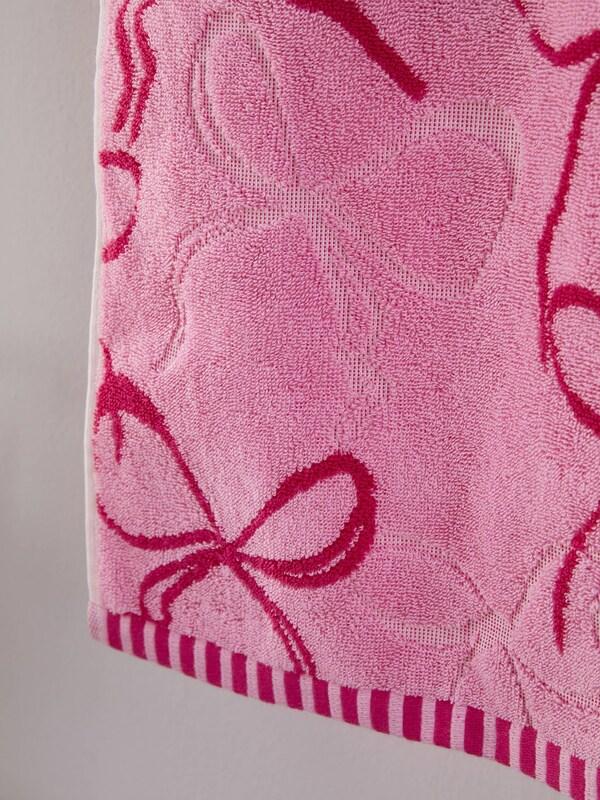 Seraphine Pink Bow 100% Cotton Towel