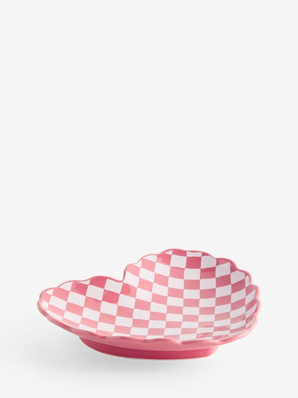 Seraphine Pink Chequerboard Heart Storage Tray