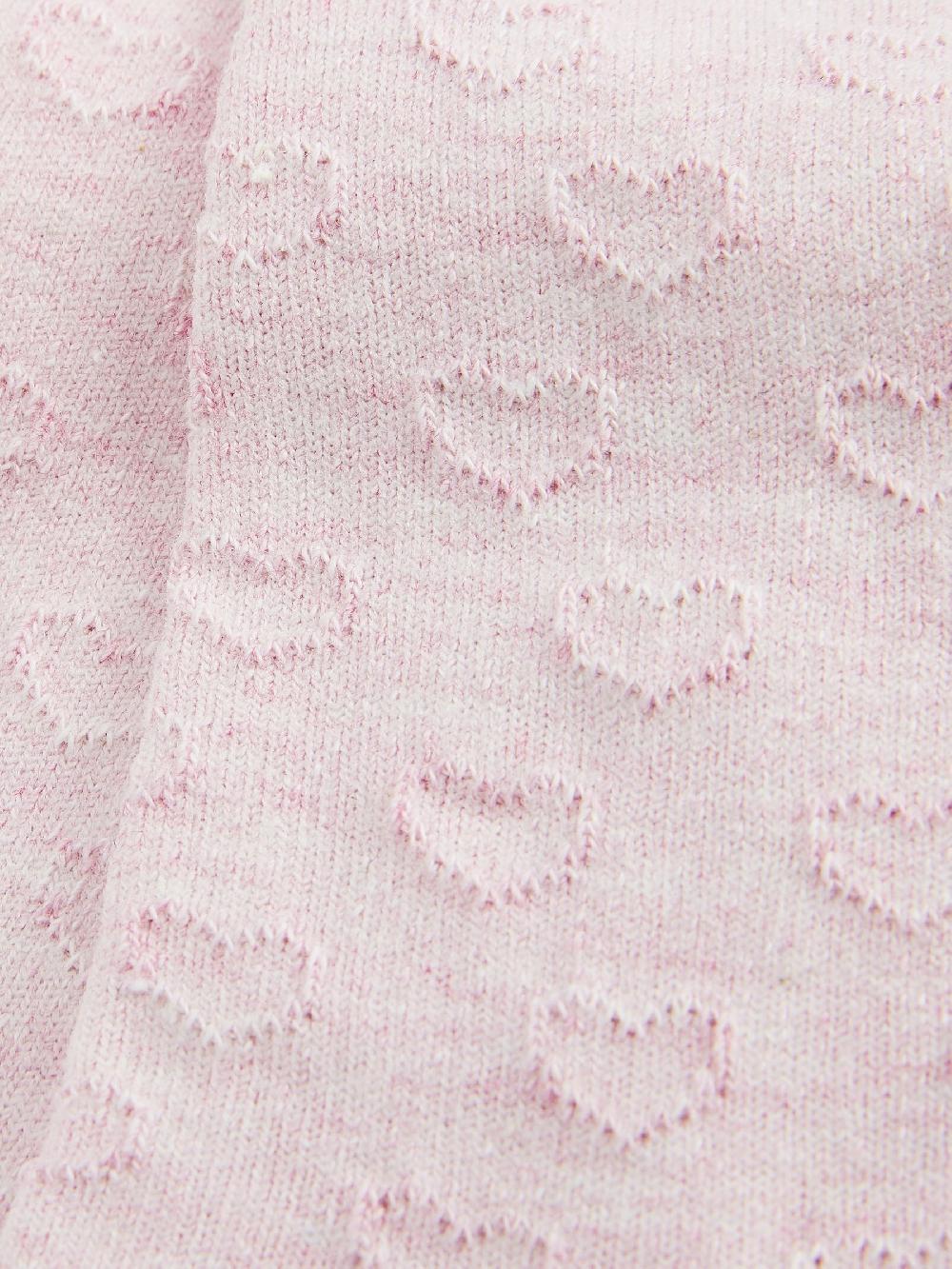 seraphine Pink Cotton Rich Textured Heart Tights