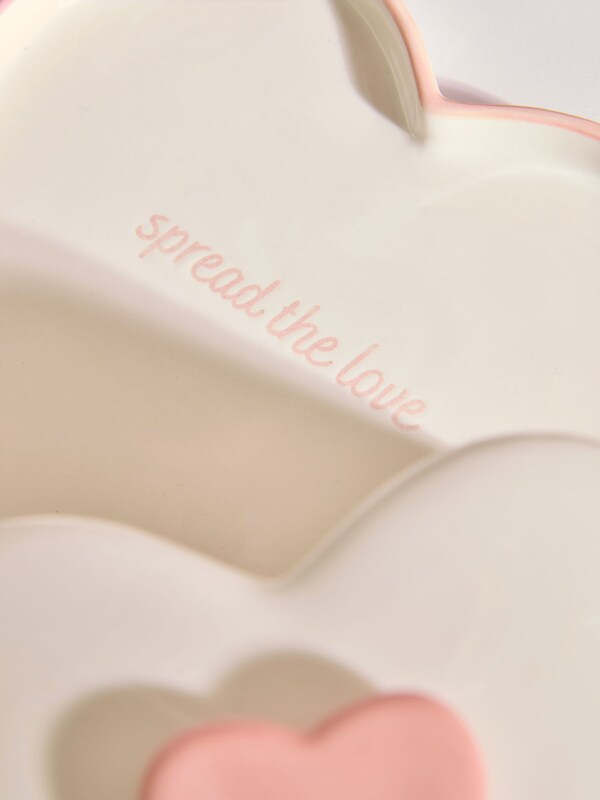 Seraphine Pink Heart Shaped Butter Dish