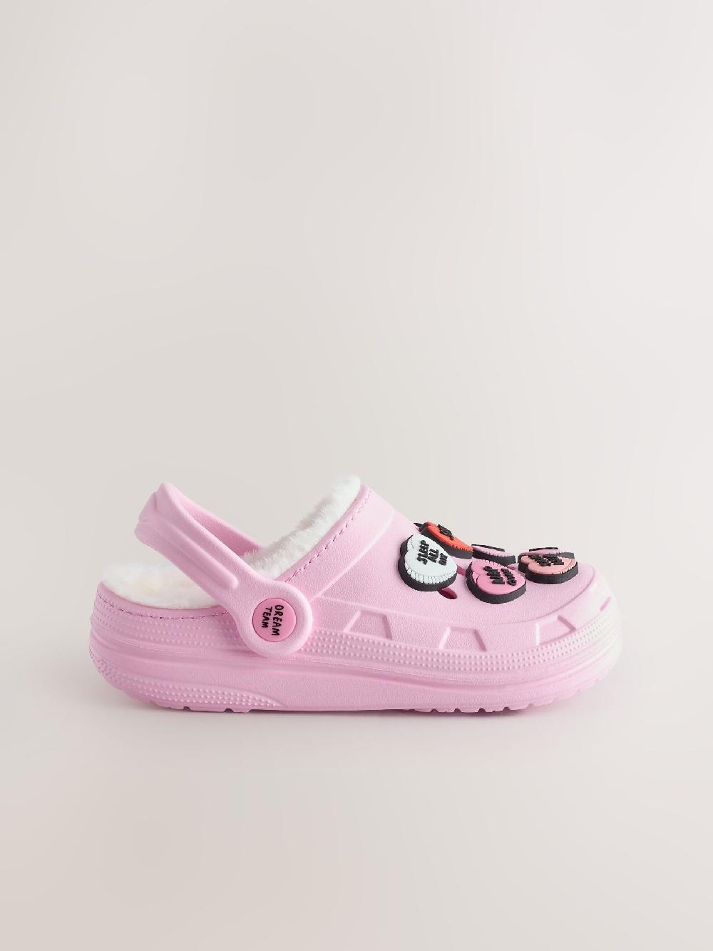 seraphine Pink Heart Slipper Clogs